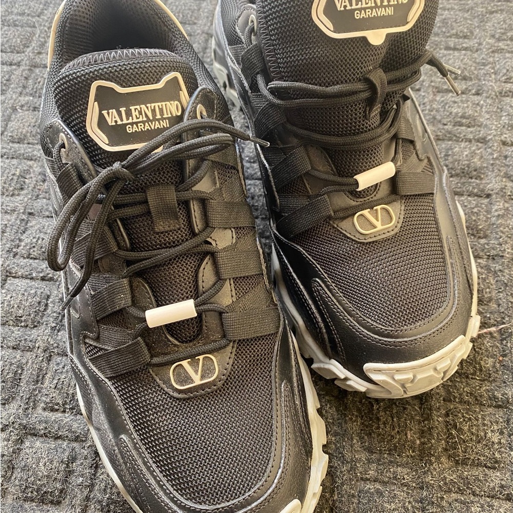Valentino Garavani Black and White Men's Sneakers